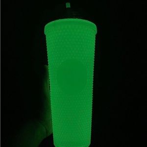 Starbucks Halloween Glow in Dark Studded Cup Lemongrass Tumbler 24oz NWT GITD